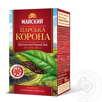 Mayskiy Royal Crown black tea 85g - buy, prices for MegaMarket - photo 1