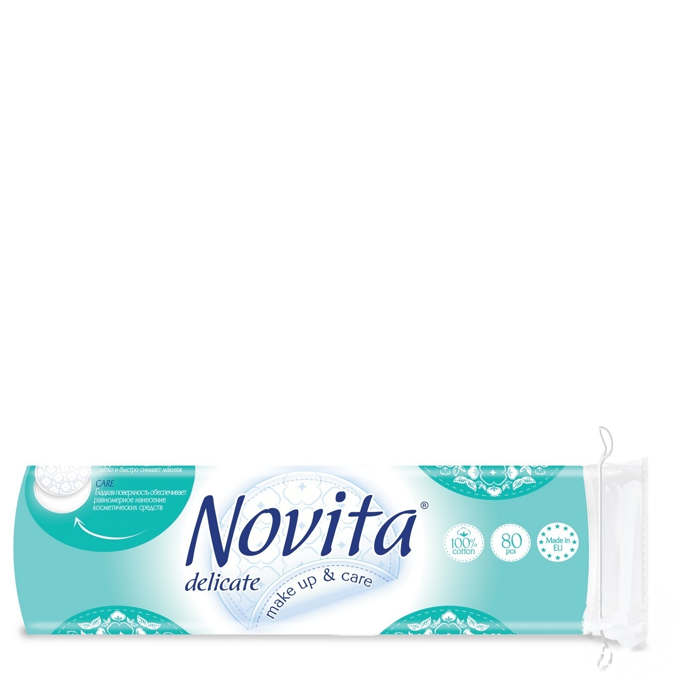 

Диски ватные Novita Delicate косметические 80шт