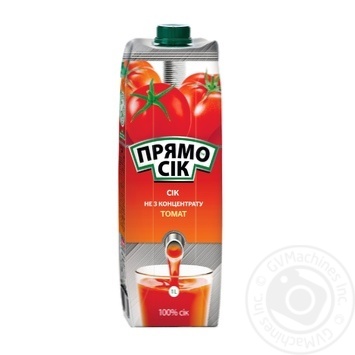 Сок ПрямоСік томатный с мякотью 1л купить, цены на МегаМаркет - фото 1