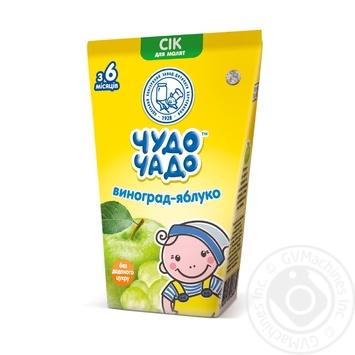 Сік Чудо-Чадо виноградно-яблучний 0,125л купити, ціни на МегаМаркет - фото 1