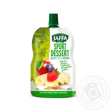 Смузі Jaffa Sport Dessert Банан-Яблуко-Чорниця-Полуниця-Злаки 120г купити, ціни на МегаМаркет - фото 3