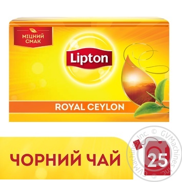 Lipton Черный чай в пакетиках Royal Ceylon 25шт купить, цены на МегаМаркет - фото 3