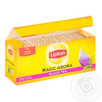 Lipton Черный чай в пакетиках Magic Aroma с ароматом чайных цветов 25шт купить, цены на МегаМаркет - фото 3