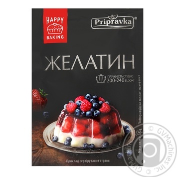 Gelatin Pripravka quick-dissolving for desserts 15g - buy, prices for MegaMarket - photo 1