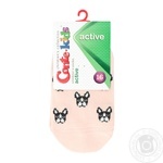 Шкарпетки Conte Kids Active дитячі ультракороткі світло-рожеві 16р