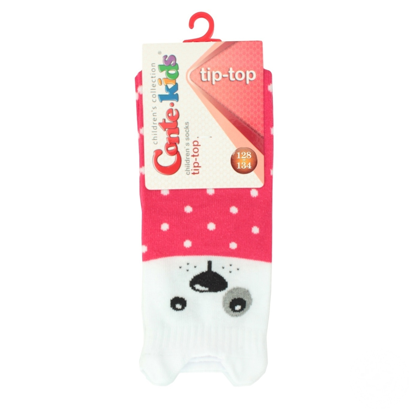 

Колготки Conte-kids Tip-Top детские темно-серые-малиновые 128-134р