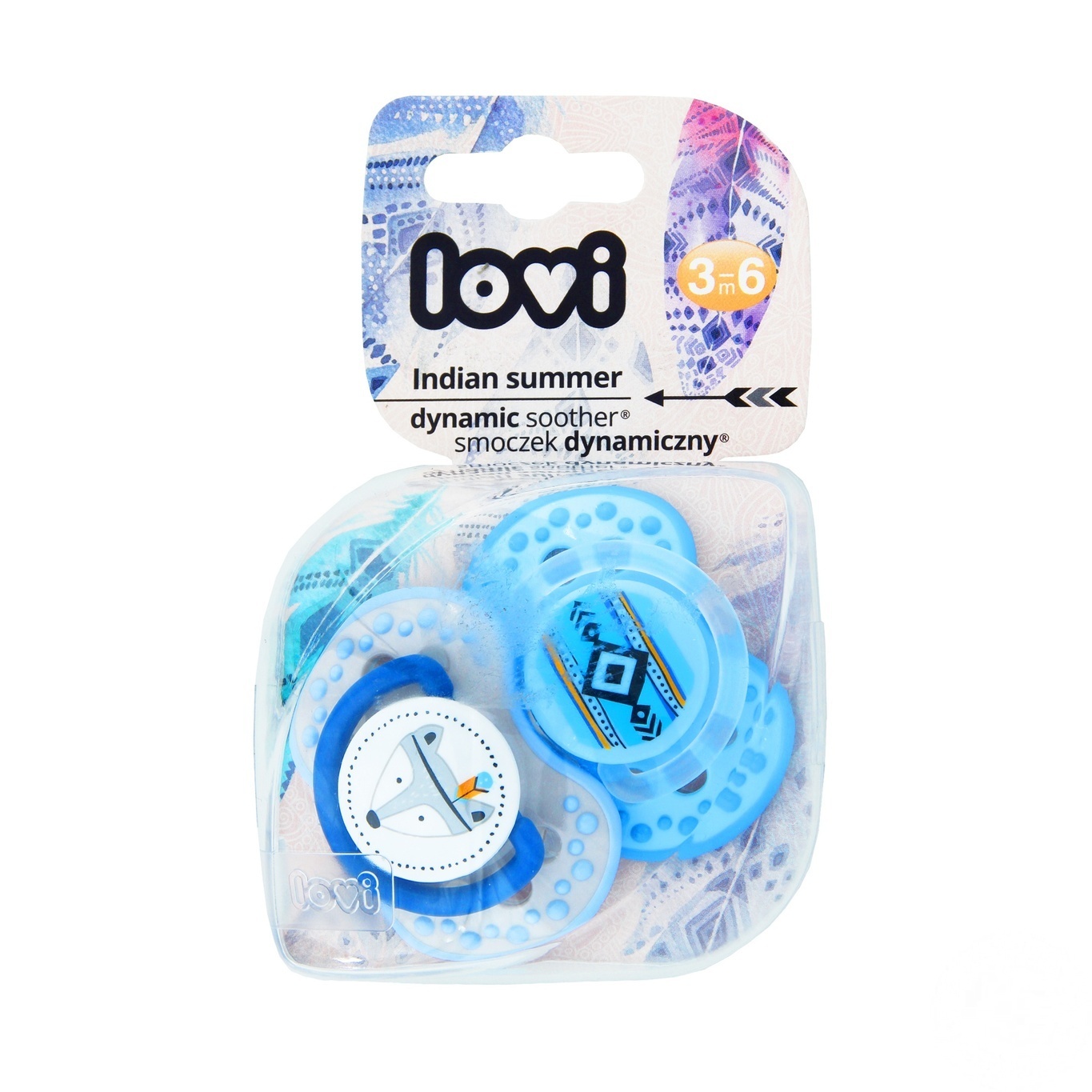 

Пустушка LOVI Indian summer силіконова 3-6м 2шт