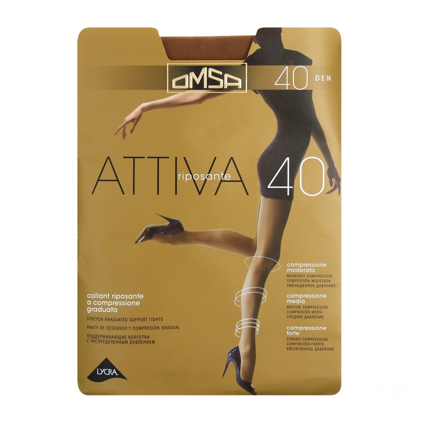 

Колготы Omsa Attiva 40 Den женские р.2 Cappuccino