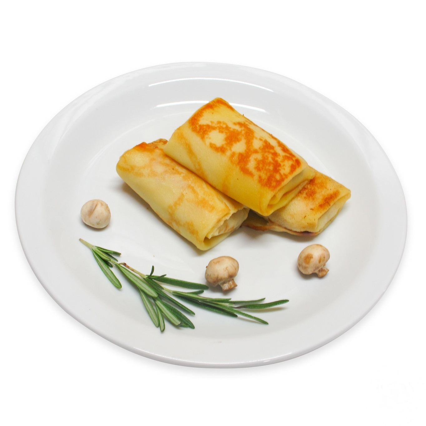 

Блины с курицей и грибами