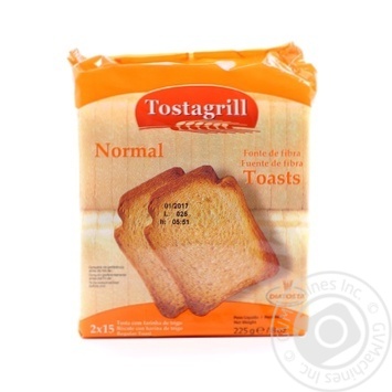 Diatosta Tostagrill Wheat Toasts 225g - buy, prices for ULTRAMARKET - photo 1