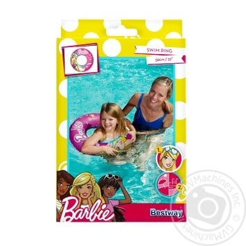 Bestway Barbie Inflatable Swimming Circle 56cm - buy, prices for NOVUS - photo 1