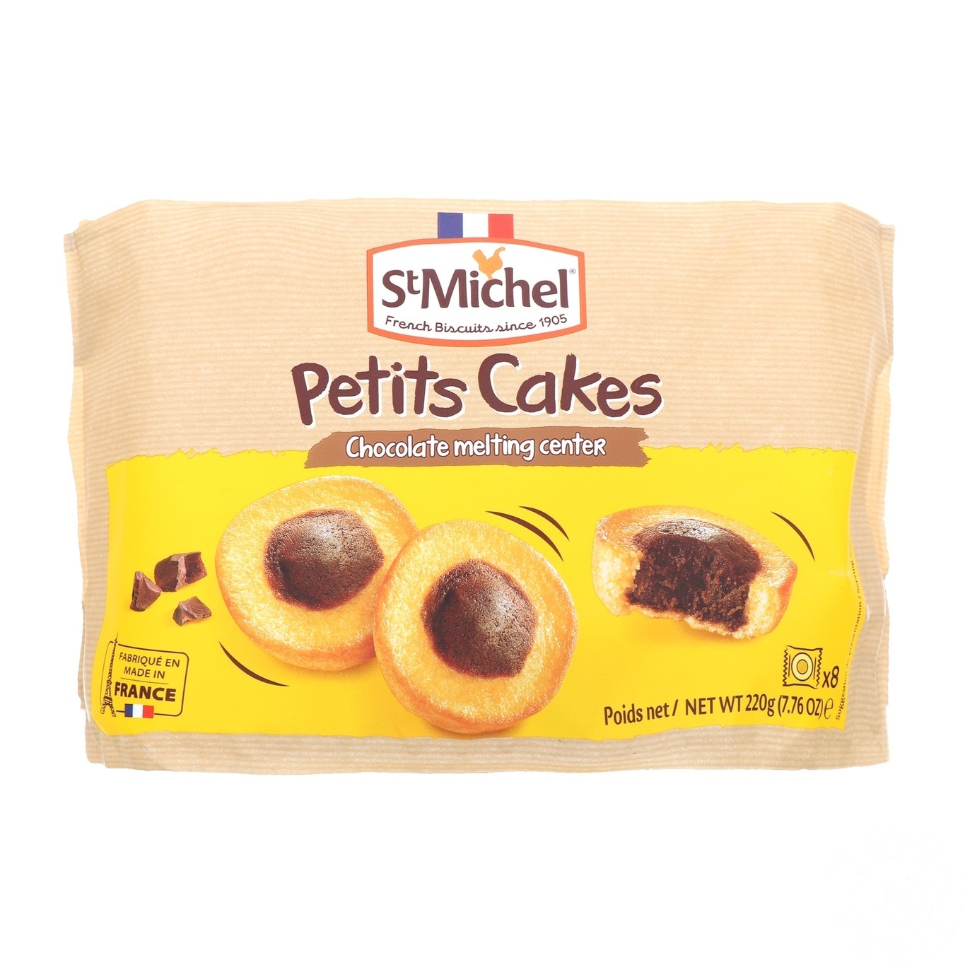 

Бисквит StMichel Petits Cakes шоколадно-ванильный 8шт 220г