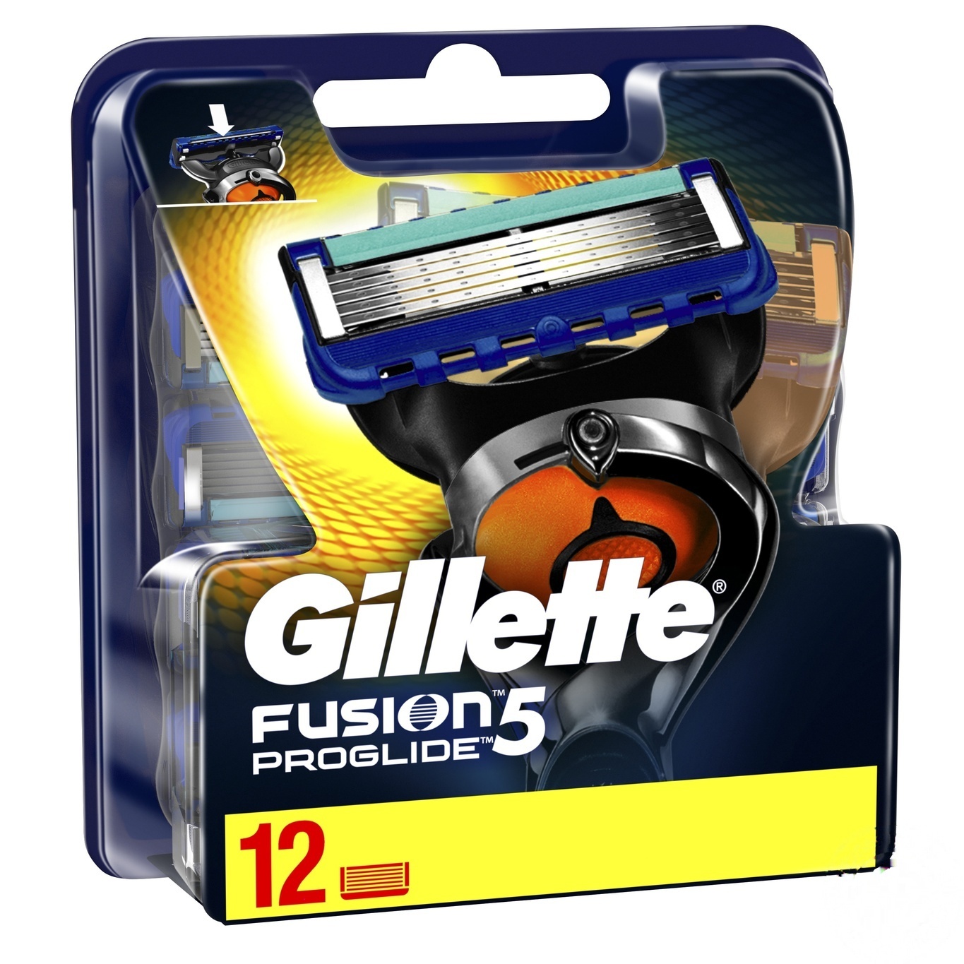 

Сменные картриджи для бритья Gillette Fusion5 ProGlide 12шт