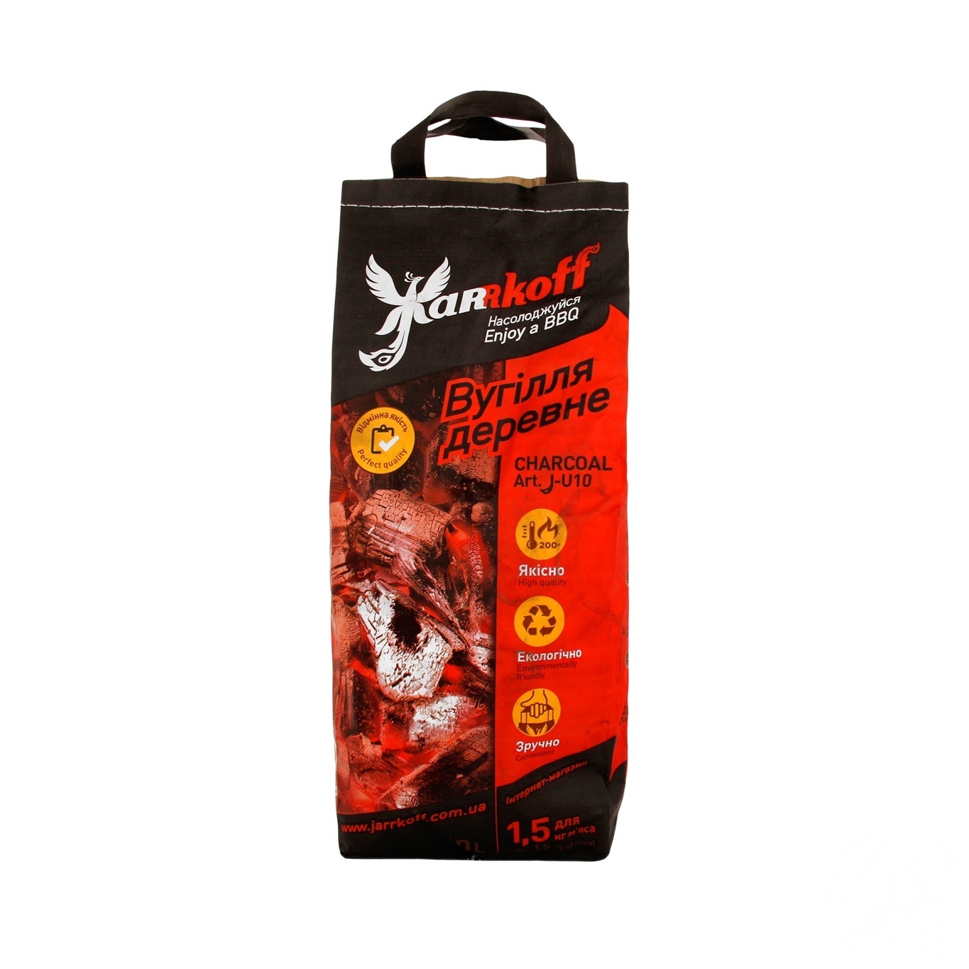

Уголь Jarrkoff древесный 1.3кг