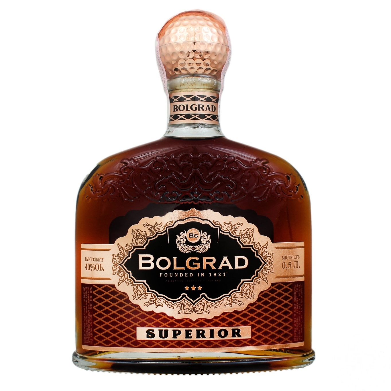 

Коньяк Bolgrad Superior 3 звезды 40% 0,5л