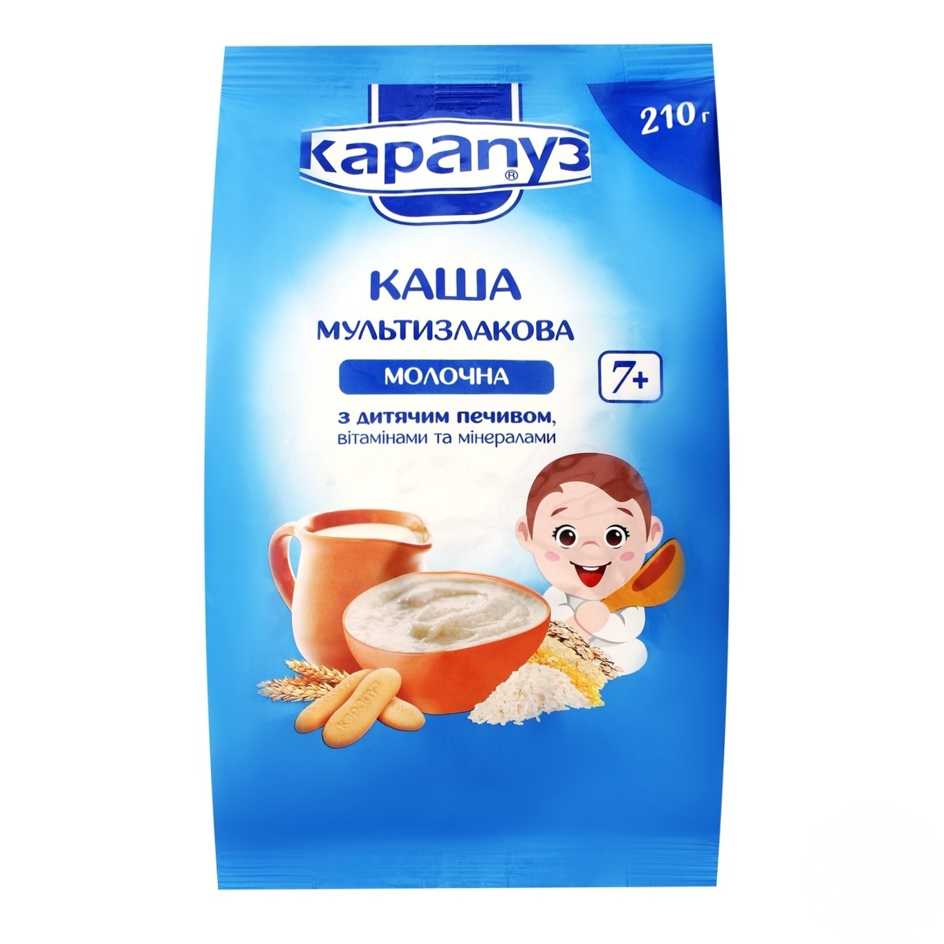 

Каша молочная Карапуз мультизлаковая 7+ 210г