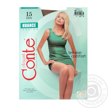 Колготи жіночі Conte Nuance 15ден р.4 Bronz - купити, ціни на ULTRAMARKET - фото 4