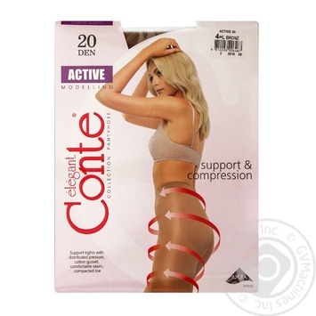 Колготи жіночі Conte Active 20ден р.4 Bronz - купити, ціни на ЕКО Маркет - фото 6