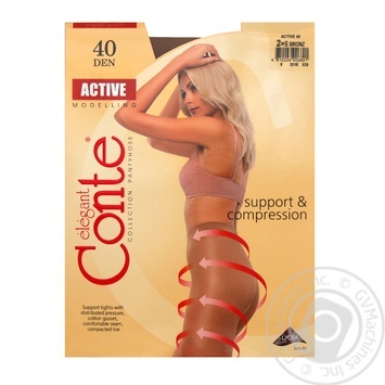 Колготи жiночi Conte Active Bronz 40ден р.2 Bronz - купити, ціни на КОСМОС - фото 6