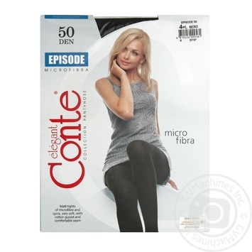 Колготы женские Conte Episode 50 ден р.4 Nero - купить, цены на ULTRAMARKET - фото 4