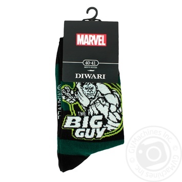 Шкарпетки чоловічі Diwari Marvel р.25 062 темно-зелений 17С-140СПМ - купити, ціни на - фото 2