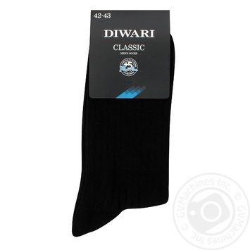 Diwari Classic Men's Socks s.27 001 black 5C-08SP - buy, prices for MegaMarket - photo 2