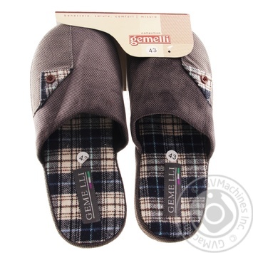 Gemelli home slippers mens size 41-45 - buy, prices for NOVUS - photo 1