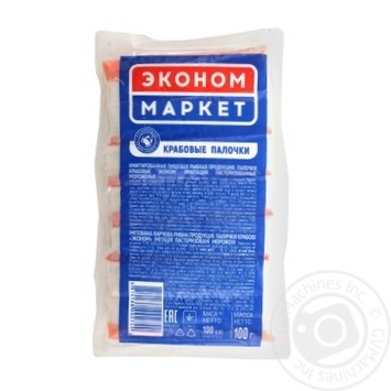 Econom Market Frozen Crab Sticks from Surimi 100g - buy, prices for NOVUS - photo 1