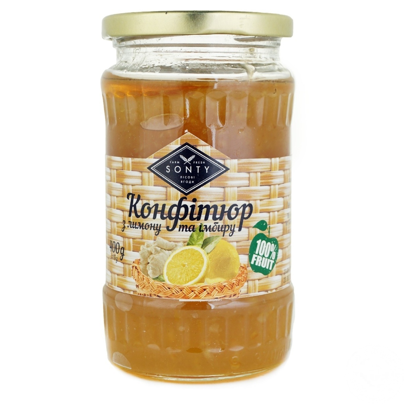 

Конфитюр Sonty с лимона и имбиря 400г