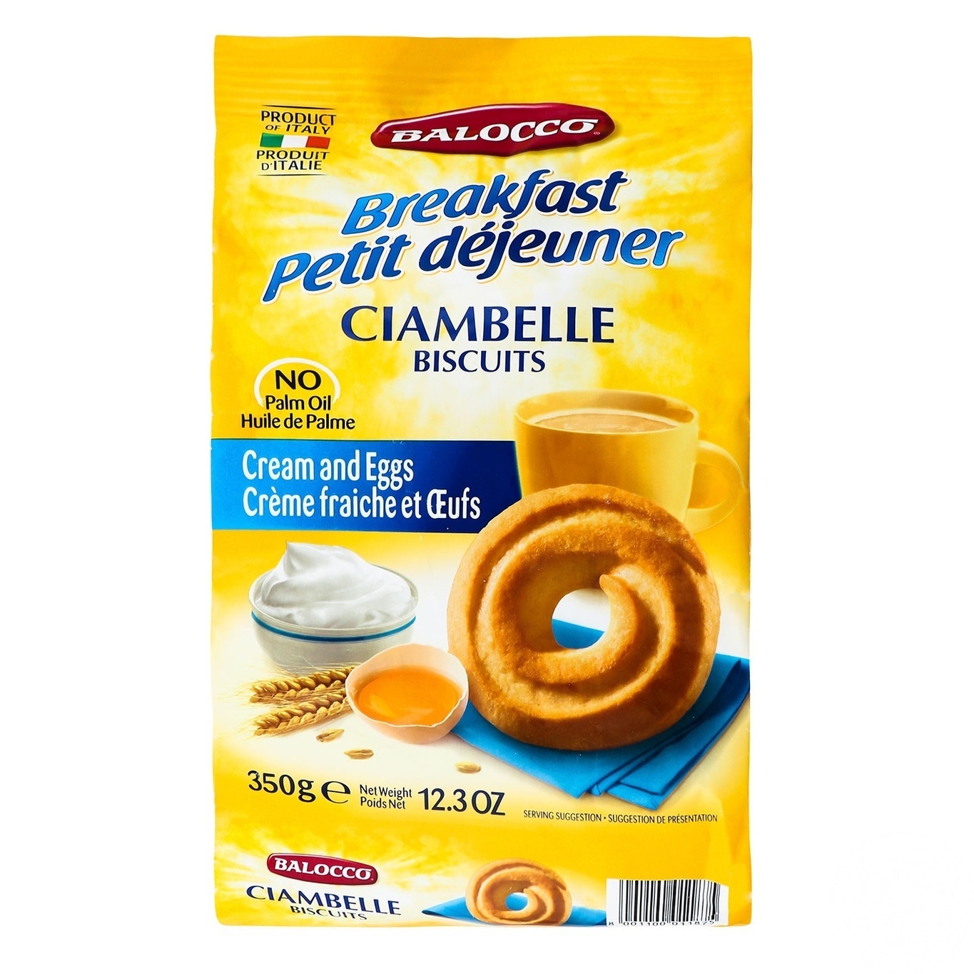 

Печенье Balocco Ciambelle со сливками 350г