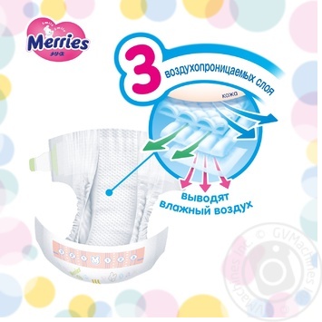 Merries Panties-Diapers M 9-14kg 44pcs - buy, prices for NOVUS - photo 4