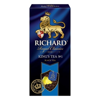 Чай черный Richard King's Tea №1 в пакетиках 25шт*2г - купить, цены на ULTRAMARKET - фото 6