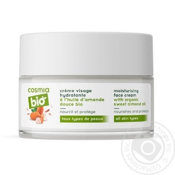 Cosmia Bio Almond Cream for Face 50ml - buy, prices for Auchan - photo 1