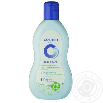 Cosmia Baby Cleansing Water with almond oil for body and face 250ml - buy, prices for Auchan - photo 1