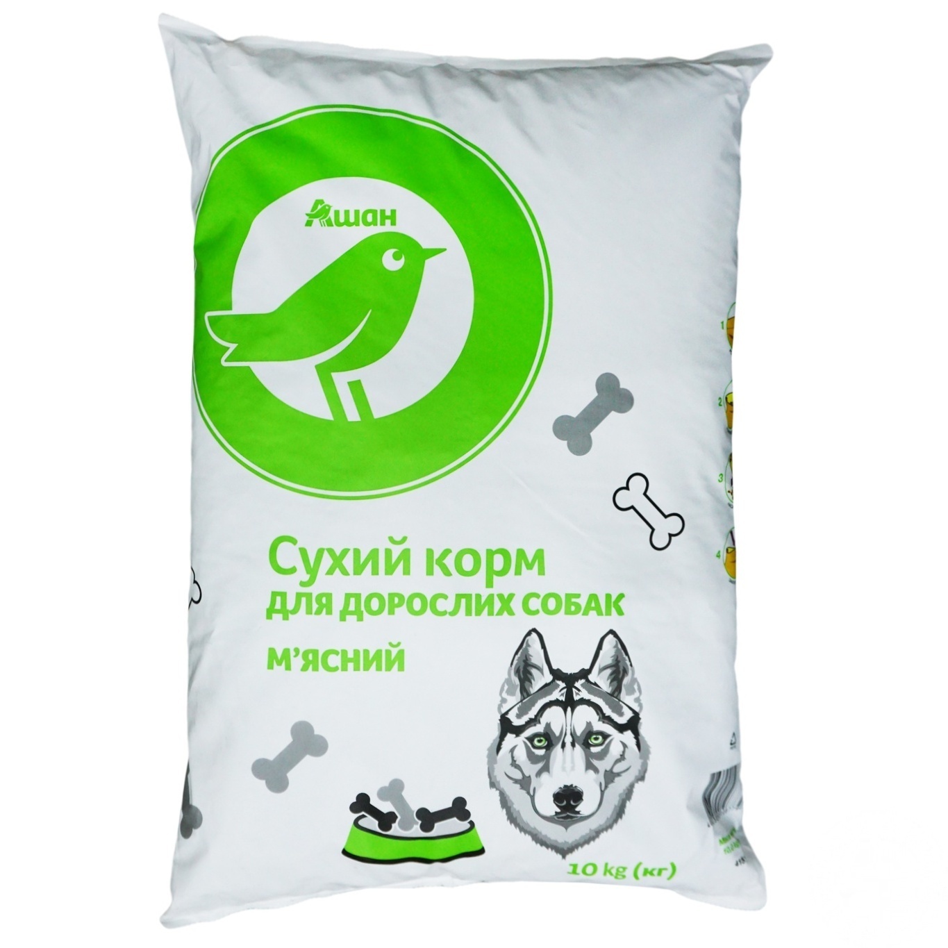 

Корм Ашан Мясной для взрослых собак 10кг