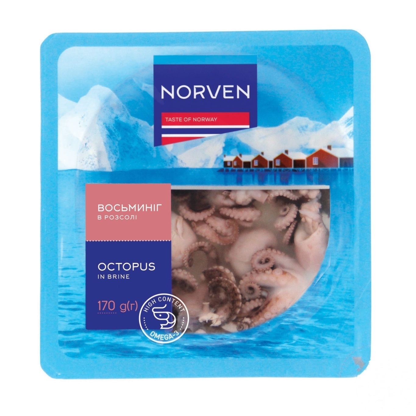 

Осьминог Norven в рассоле 170г
