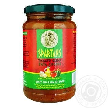 Spartans Tomato Sauce with Feta 340g - buy, prices for Auchan - photo 1