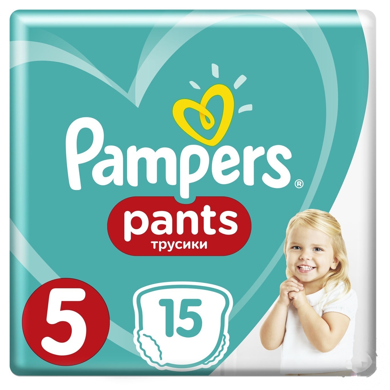

Подгузники-трусики Pampers Pants размер 5 Junior 12-17кг 15шт