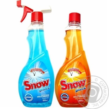 Спрей для мытья стекол Snow Яркое небо 500мл + Цитрусовая свежесть 500мл