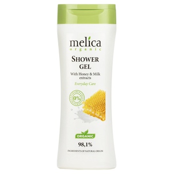 Melica Organic Shower Gel with Honey and Milk 250ml - buy, prices for Za Raz - photo 1