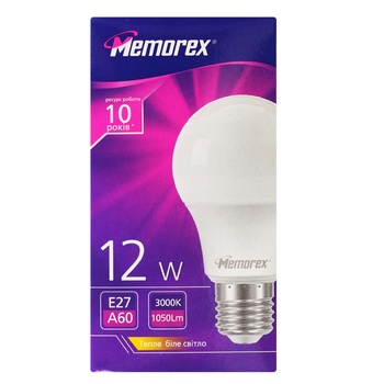 Memorex LED Lamp A60 12W E27 3000K - buy, prices for Auchan - photo 1