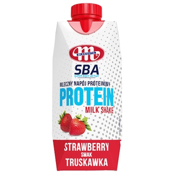 Mlekovita Super BodyActive Strawberry Milk Drink 350g - buy, prices for Auchan - photo 1