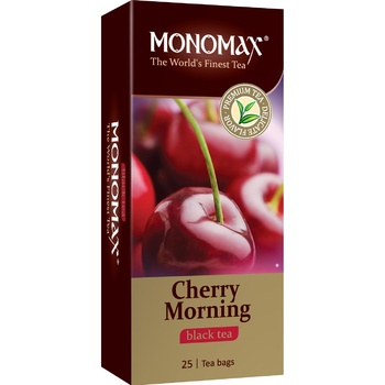 Monomakh Black Tea With Cherries Packed 25pcs 37.5g - buy, prices for Auchan - photo 1