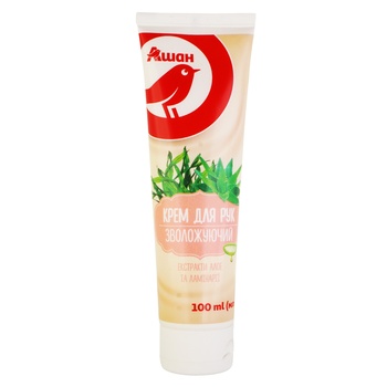 Auchan Moisturizing Hand Cream 100ml - buy, prices for Auchan - photo 1