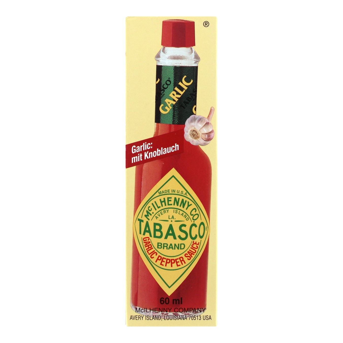 

Соус Tabasco чеснок и перец 60мл