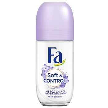 Fa Soft&Control Tender Lily Aroma Roller Deodorant-Antiperspirant 50ml - buy, prices for MegaMarket - photo 1