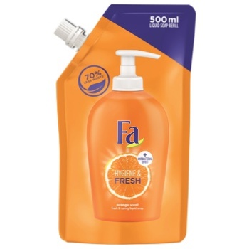 Fa Hygiene & Fresh Orange Scent Antibacterial Effect Liquid Soap 500ml - buy, prices for MegaMarket - photo 1