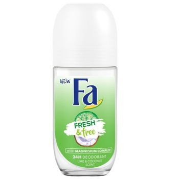 Fa Deodorant Roll-on Fresh&Free Lime&Coconut 50ml - buy, prices for Tavria V - photo 1