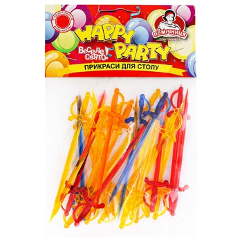 Pomichnytsya Happy Party skewers 25pcs