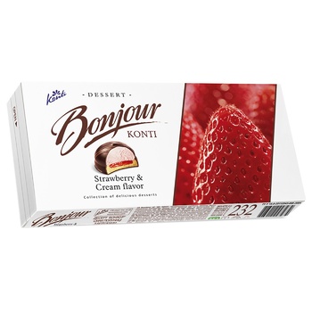 Konti Dessert Bonjour strawberry with cream 232g - buy, prices for Auchan - photo 3